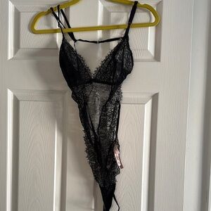 Victoria’s Secret Black Lace Bodysuit